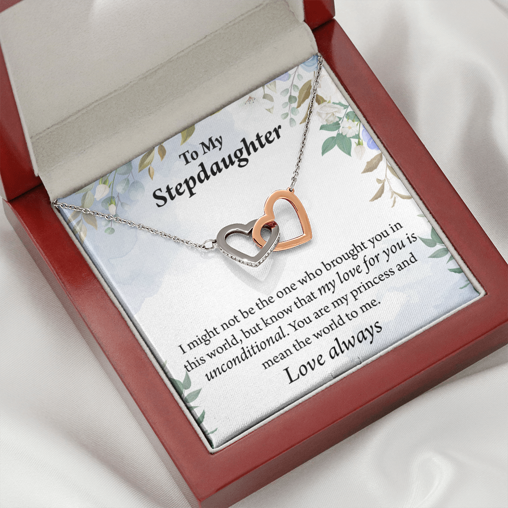 To My Stepdaughter Unconditional Love Inseparable Necklace-Express Your Love Gifts