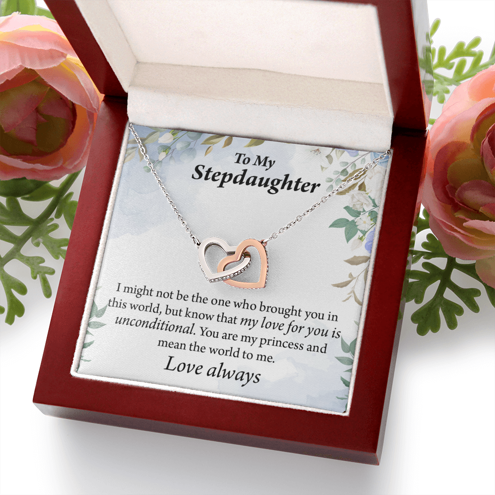 To My Stepdaughter Unconditional Love Inseparable Necklace-Express Your Love Gifts