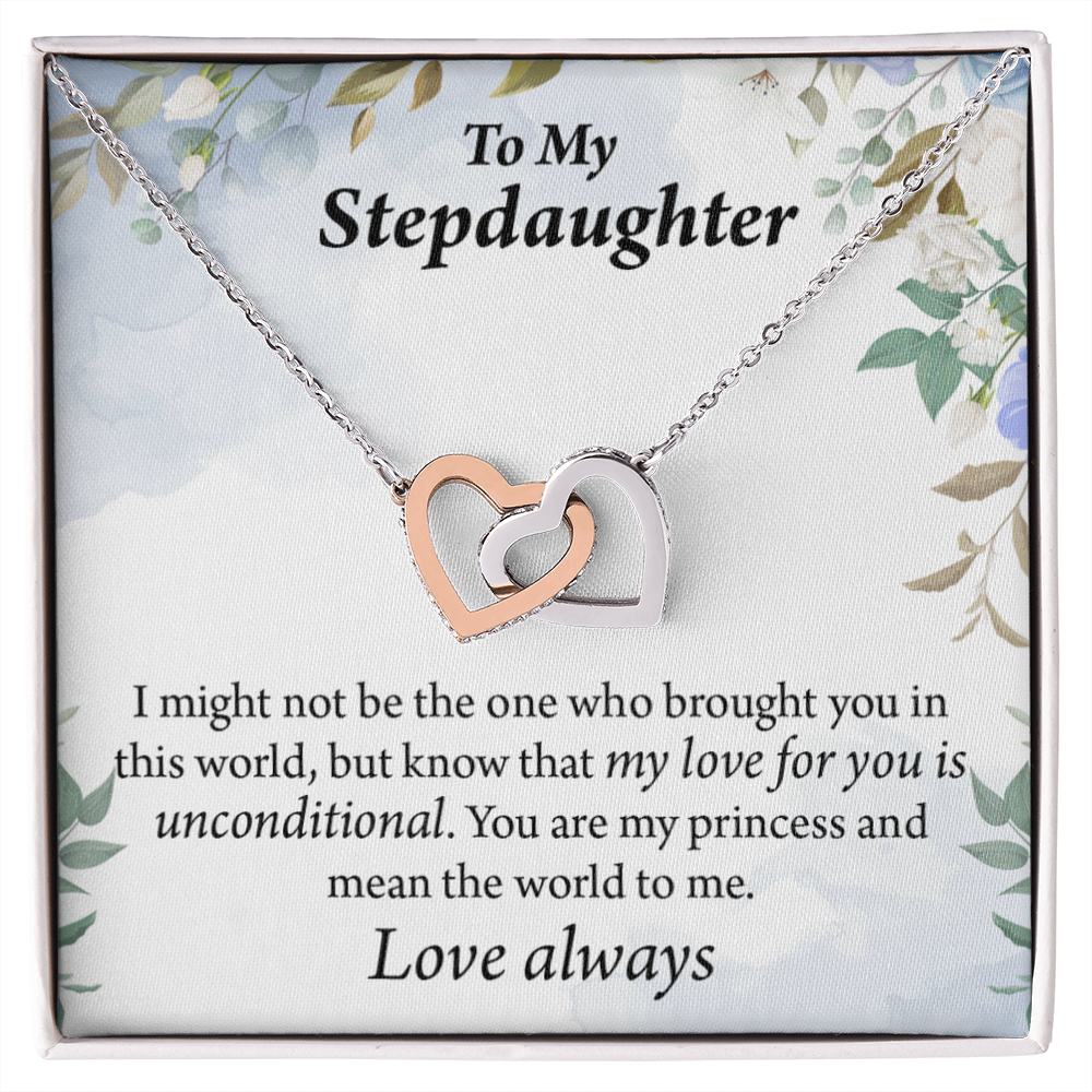 To My Stepdaughter Unconditional Love Inseparable Necklace-Express Your Love Gifts