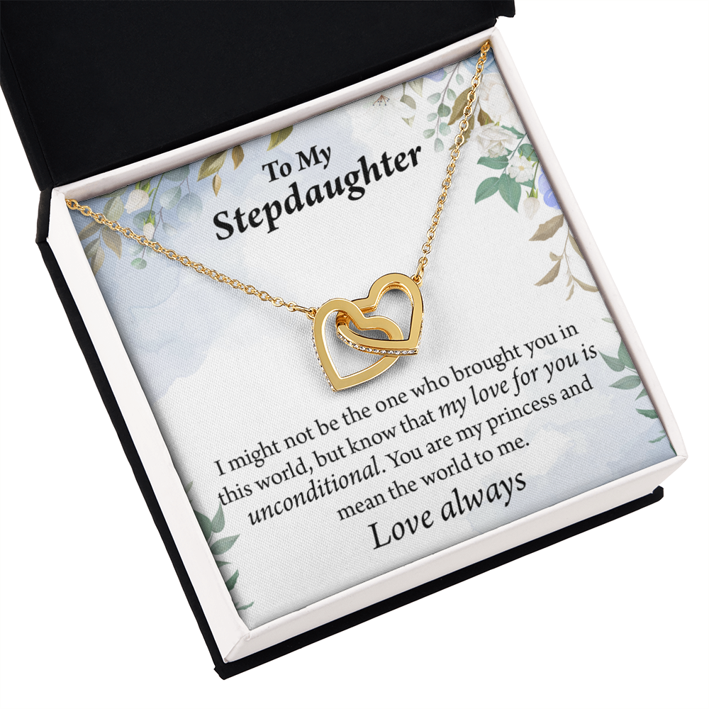 To My Stepdaughter Unconditional Love Inseparable Necklace-Express Your Love Gifts