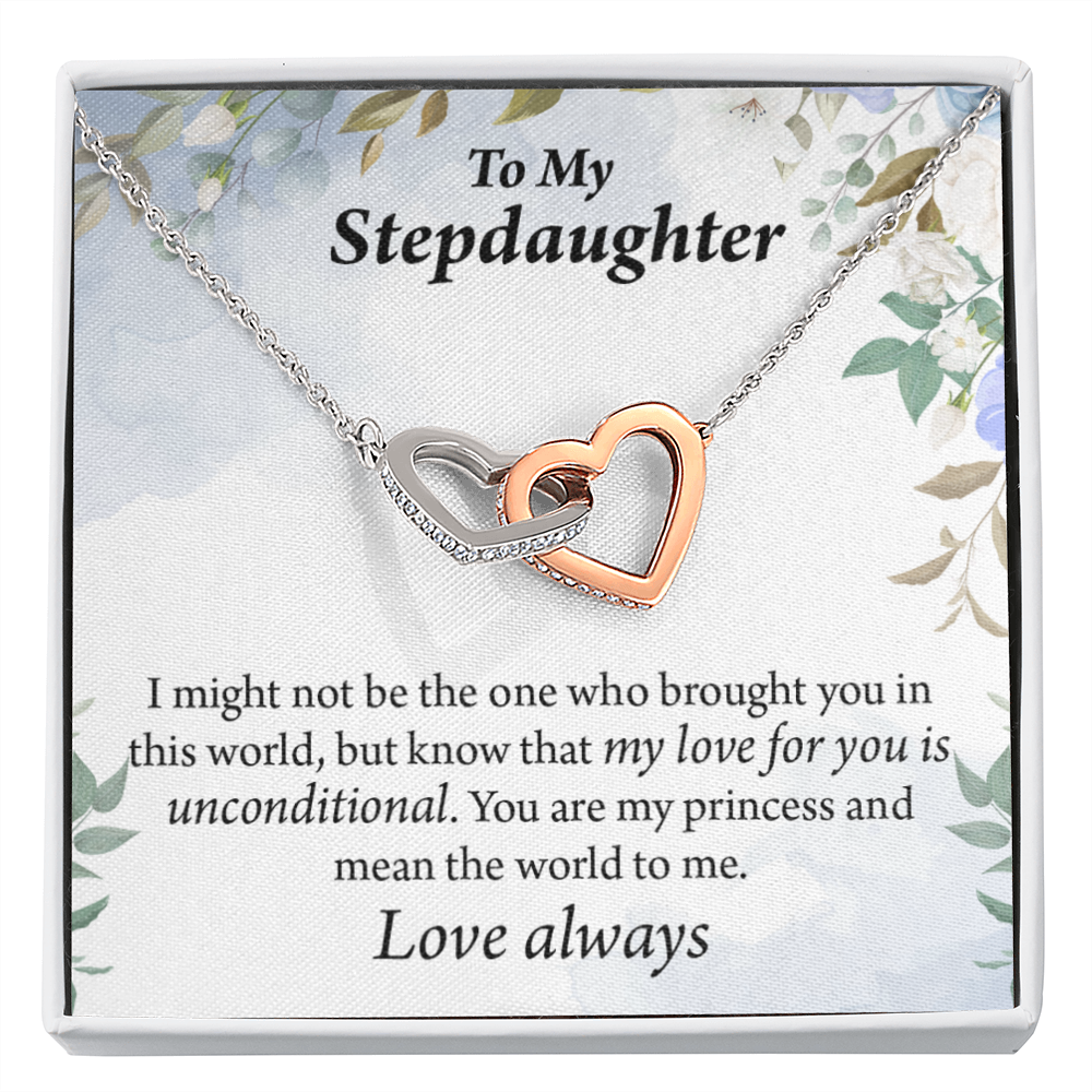 To My Stepdaughter Unconditional Love Inseparable Necklace-Express Your Love Gifts