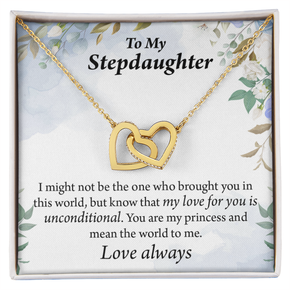 To My Stepdaughter Unconditional Love Inseparable Necklace-Express Your Love Gifts
