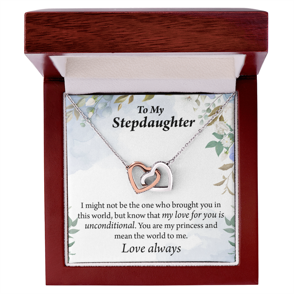 To My Stepdaughter Unconditional Love Inseparable Necklace-Express Your Love Gifts