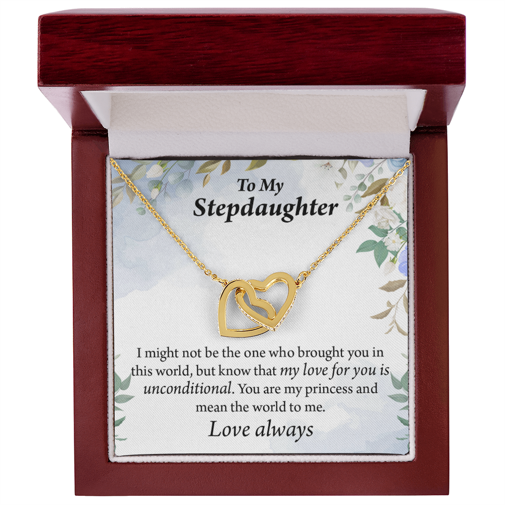 To My Stepdaughter Unconditional Love Inseparable Necklace-Express Your Love Gifts