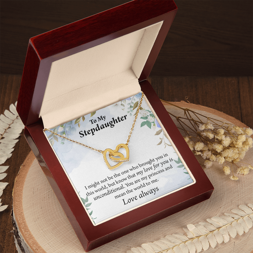 To My Stepdaughter Unconditional Love Inseparable Necklace-Express Your Love Gifts