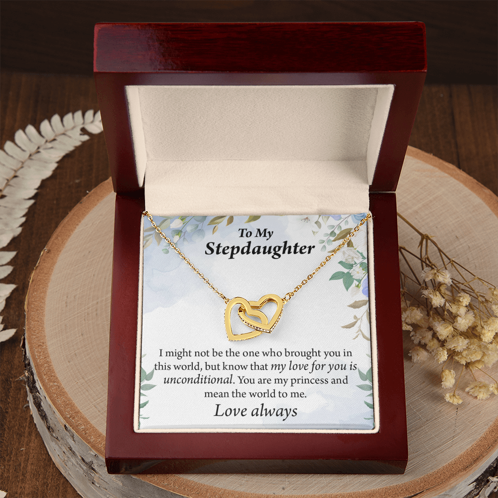 To My Stepdaughter Unconditional Love Inseparable Necklace-Express Your Love Gifts