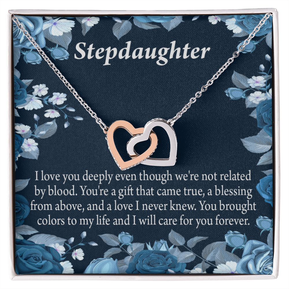 To My Stepdaughter You're a Blessing Inseparable Necklace-Express Your Love Gifts