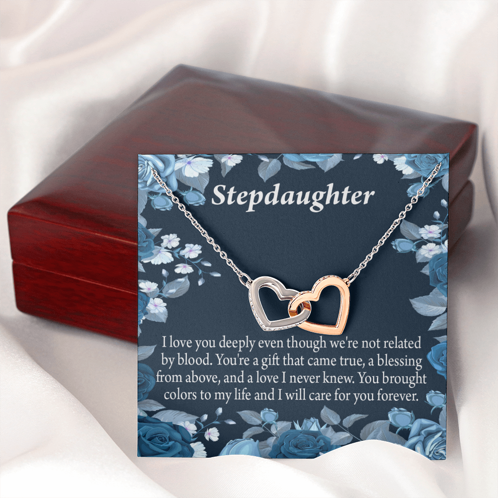 To My Stepdaughter You're a Blessing Inseparable Necklace-Express Your Love Gifts