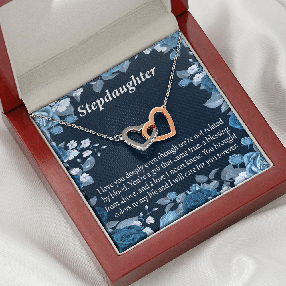 To My Stepdaughter You're a Blessing Inseparable Necklace-Express Your Love Gifts