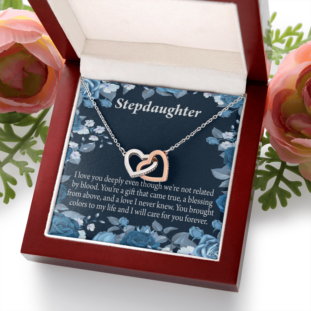 To My Stepdaughter You're a Blessing Inseparable Necklace-Express Your Love Gifts