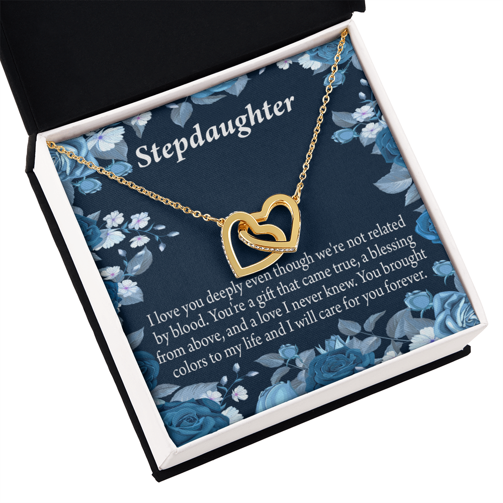 To My Stepdaughter You're a Blessing Inseparable Necklace-Express Your Love Gifts