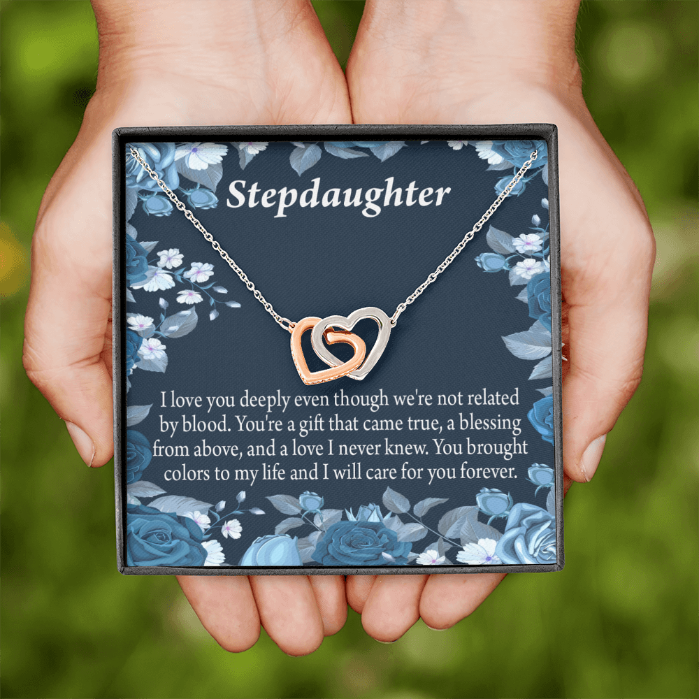 To My Stepdaughter You're a Blessing Inseparable Necklace-Express Your Love Gifts