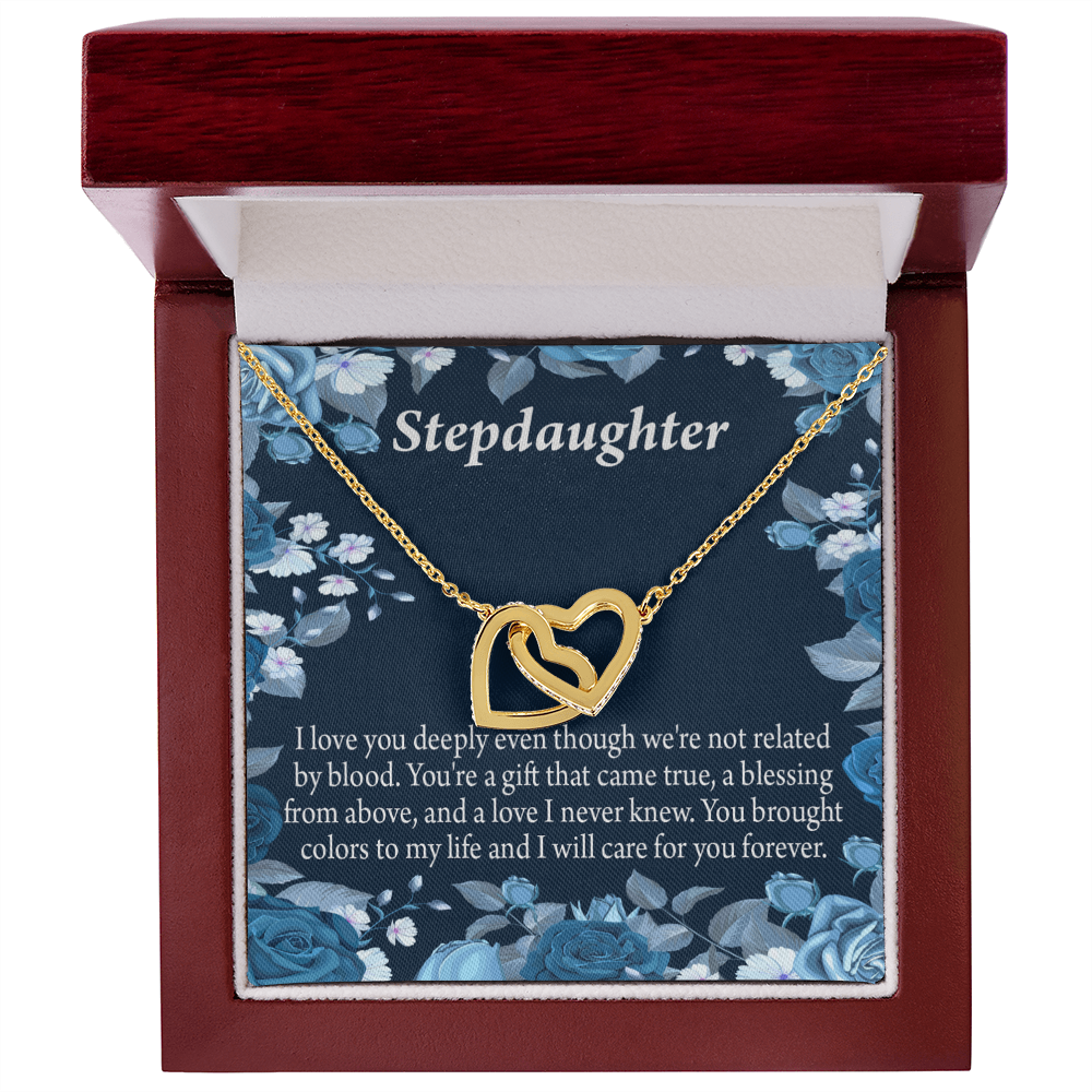 To My Stepdaughter You're a Blessing Inseparable Necklace-Express Your Love Gifts