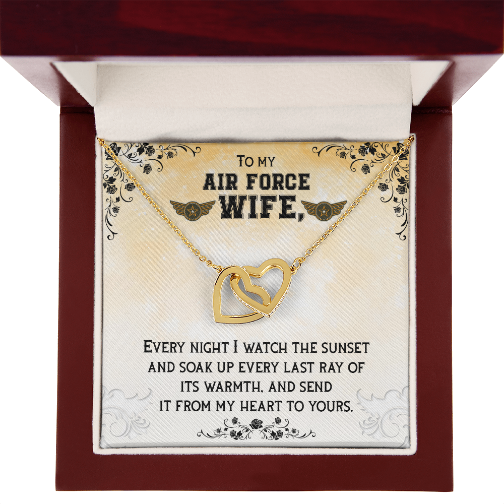 To My Wife Air Force Wife Inseparable Necklace-Express Your Love Gifts