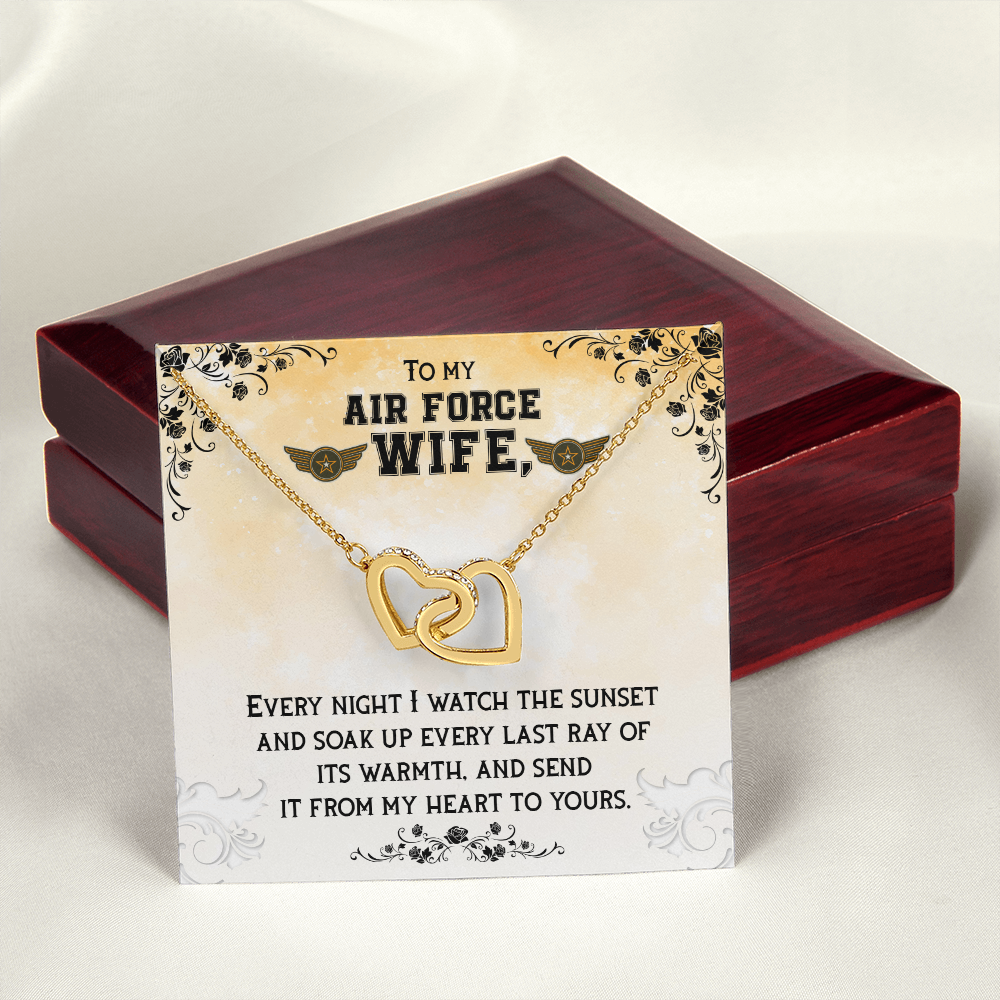 To My Wife Air Force Wife Inseparable Necklace-Express Your Love Gifts