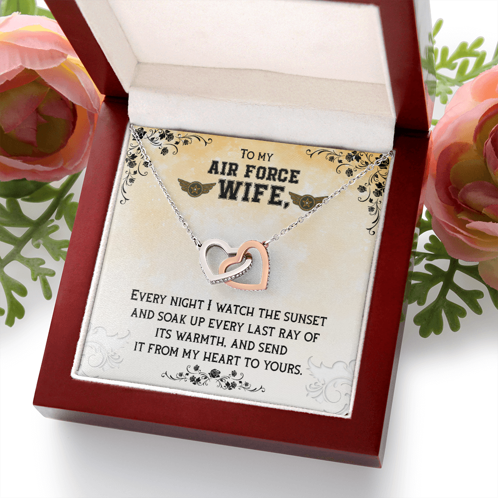 To My Wife Air Force Wife Inseparable Necklace-Express Your Love Gifts