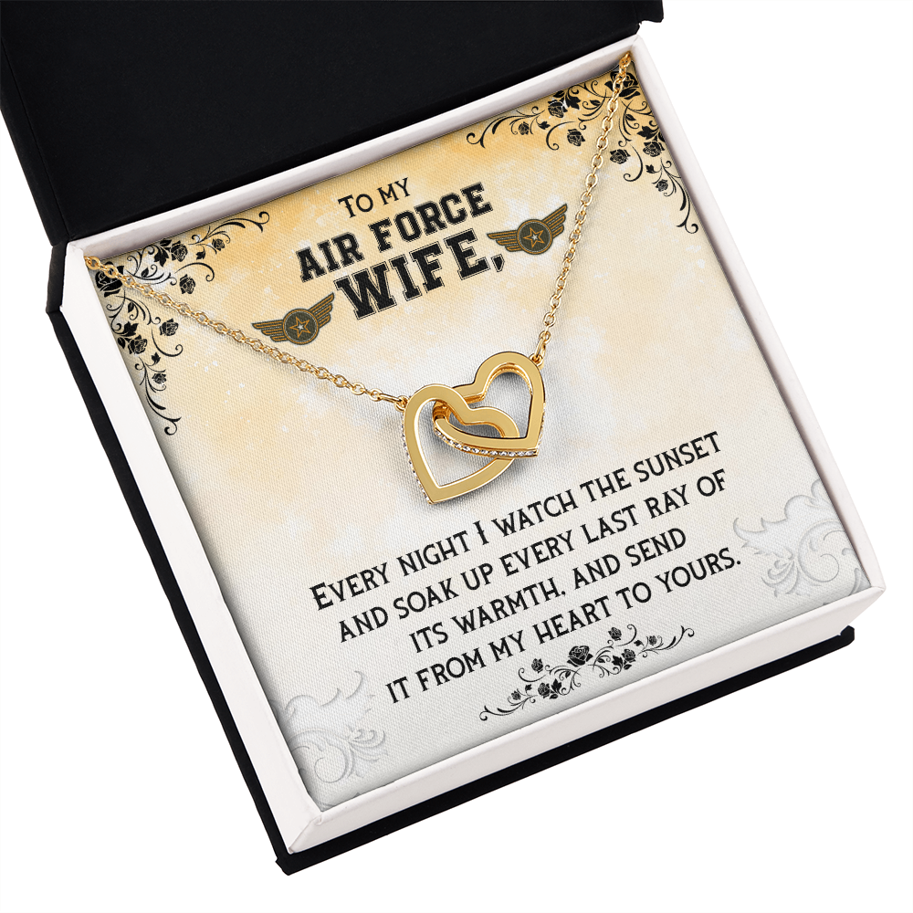 To My Wife Air Force Wife Inseparable Necklace-Express Your Love Gifts