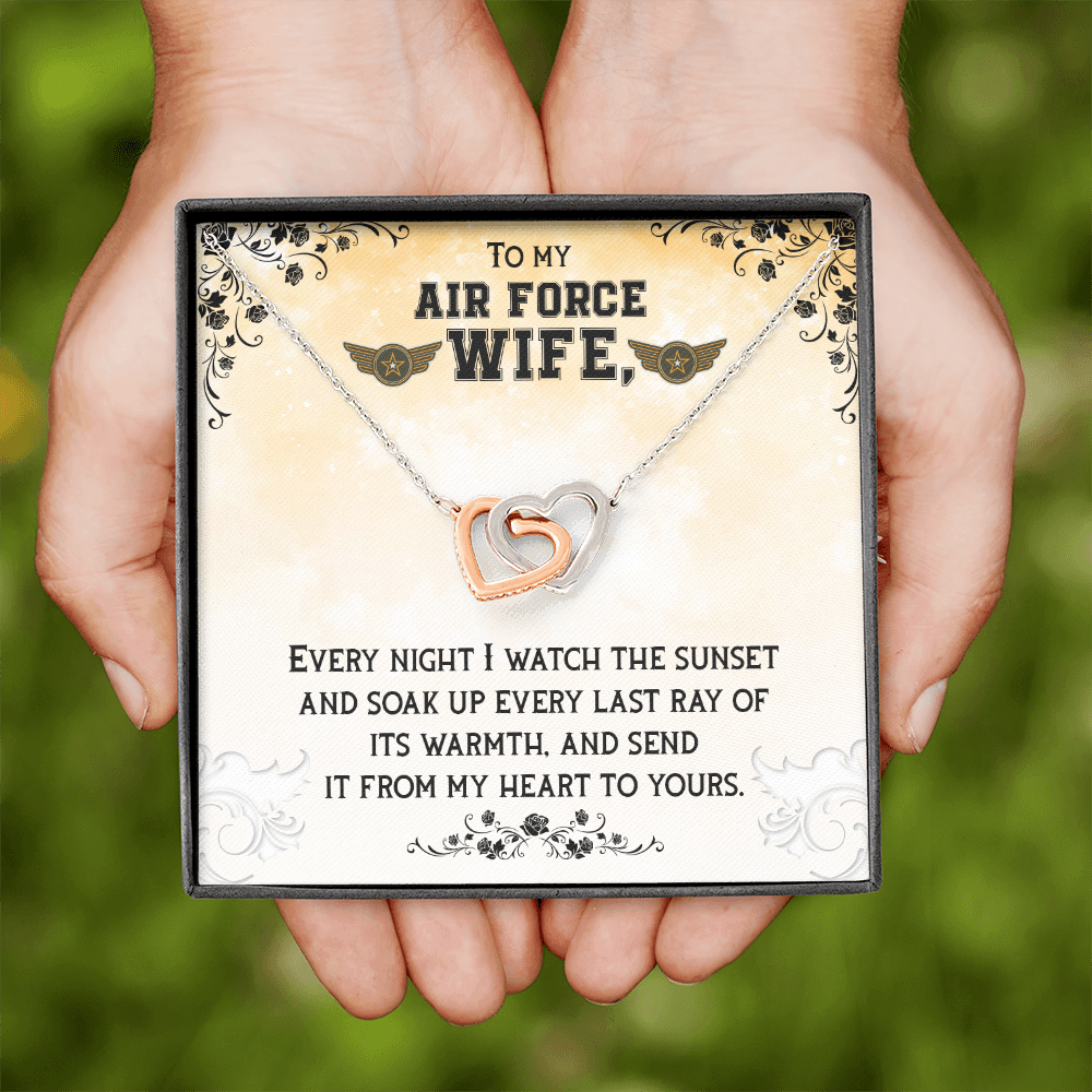 To My Wife Air Force Wife Inseparable Necklace-Express Your Love Gifts