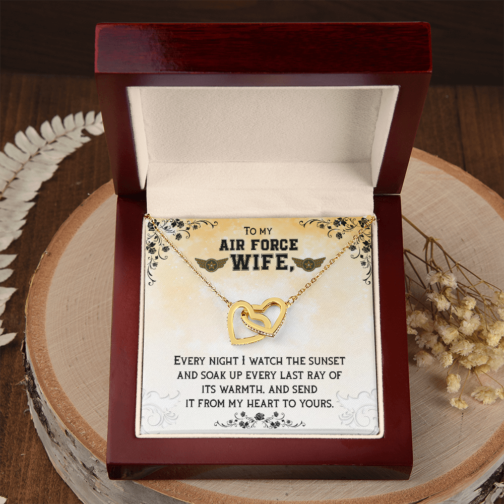 To My Wife Air Force Wife Inseparable Necklace-Express Your Love Gifts