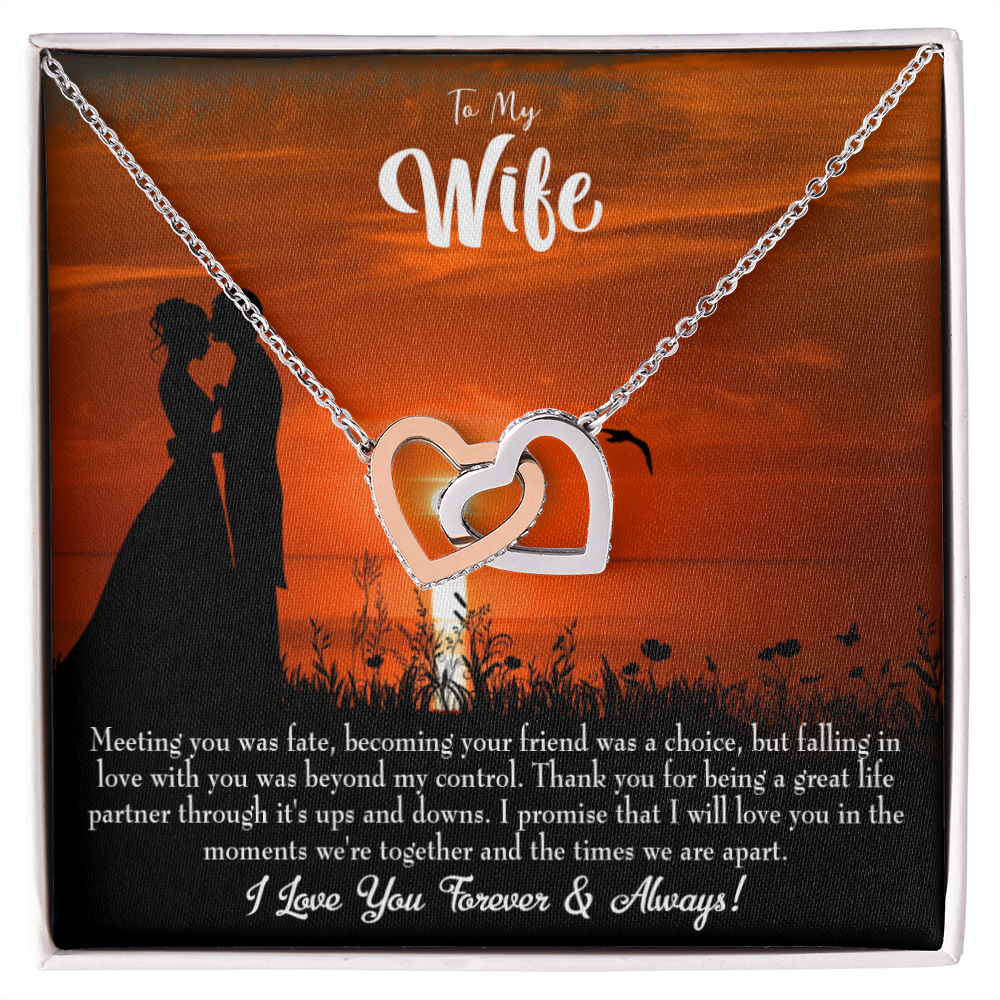 To My Wife Always and Forever Dark Inseparable Necklace-Express Your Love Gifts