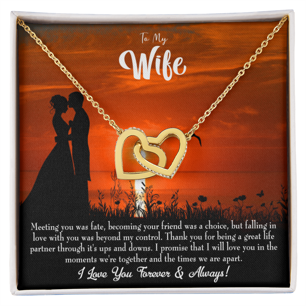 To My Wife Always and Forever Dark Inseparable Necklace-Express Your Love Gifts