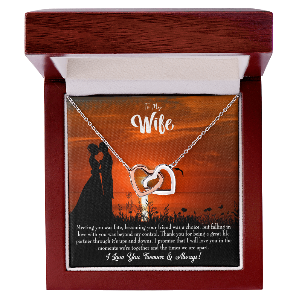 To My Wife Always and Forever Dark Inseparable Necklace-Express Your Love Gifts