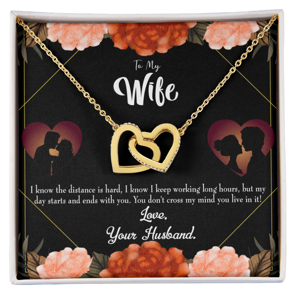 To My Wife Always on my Mind Inseparable Necklace-Express Your Love Gifts