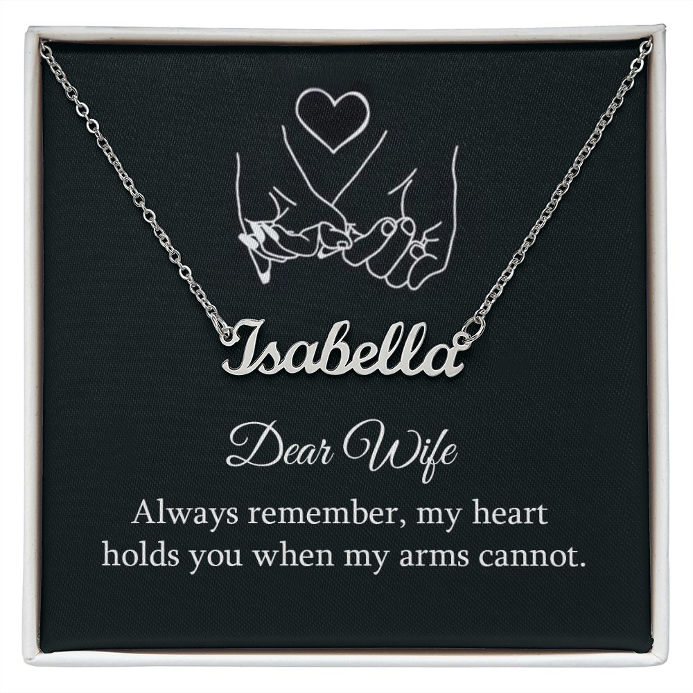 To My Wife Always Remember Custom Name Necklace-Express Your Love Gifts