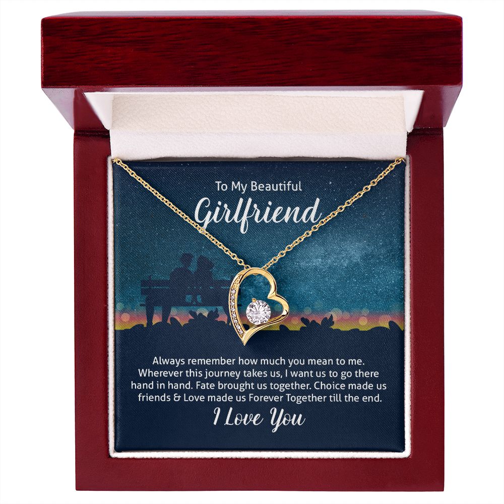 To My Wife Always Remember Forever Necklace w Message Card-Express Your Love Gifts