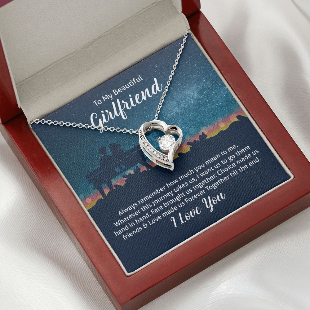 To My Wife Always Remember Forever Necklace w Message Card-Express Your Love Gifts