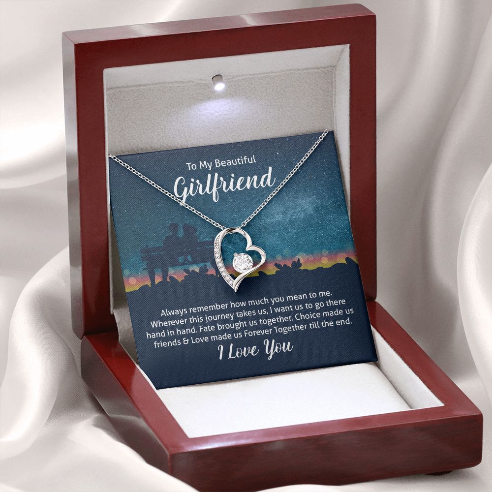 To My Wife Always Remember Forever Necklace w Message Card-Express Your Love Gifts