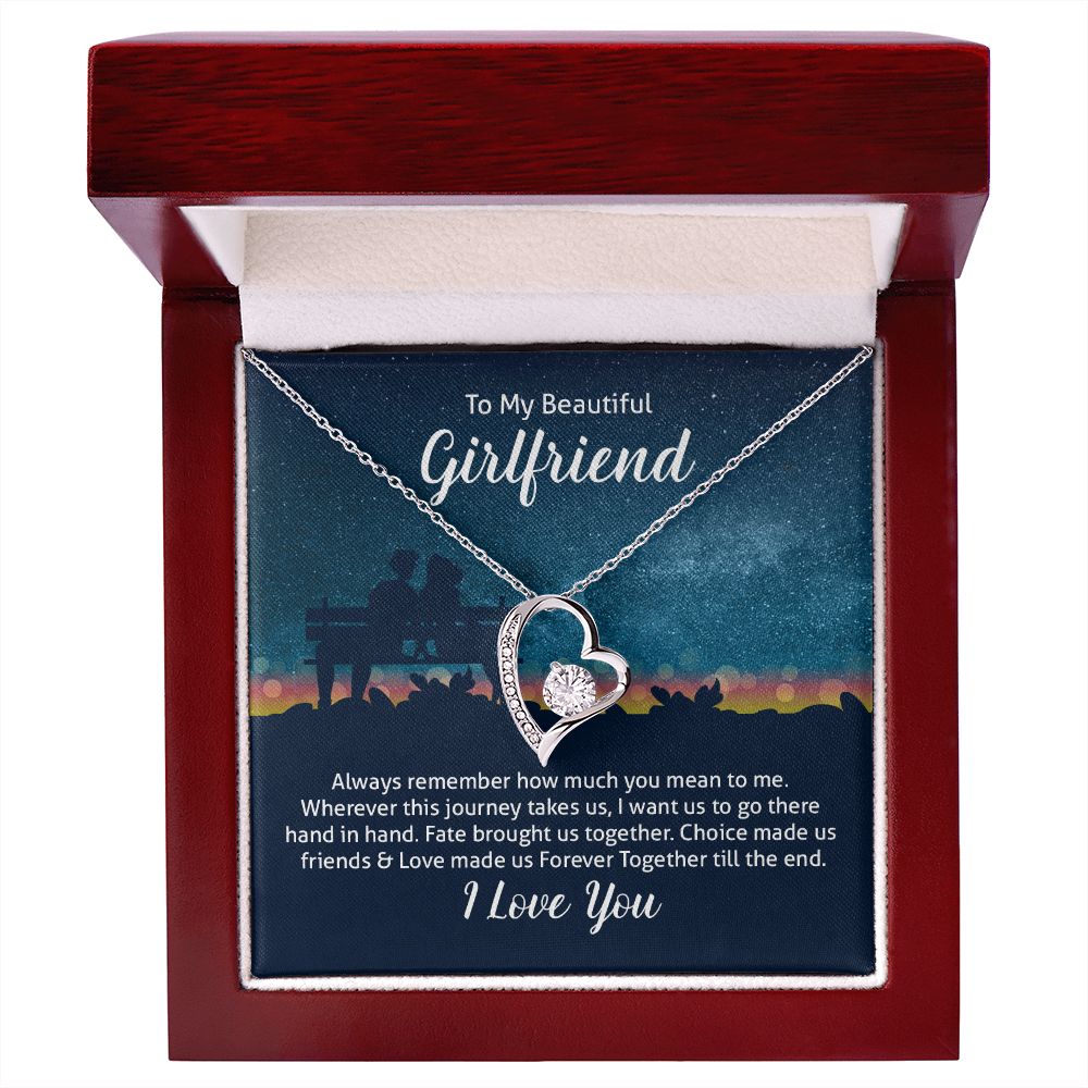 To My Wife Always Remember Forever Necklace w Message Card-Express Your Love Gifts