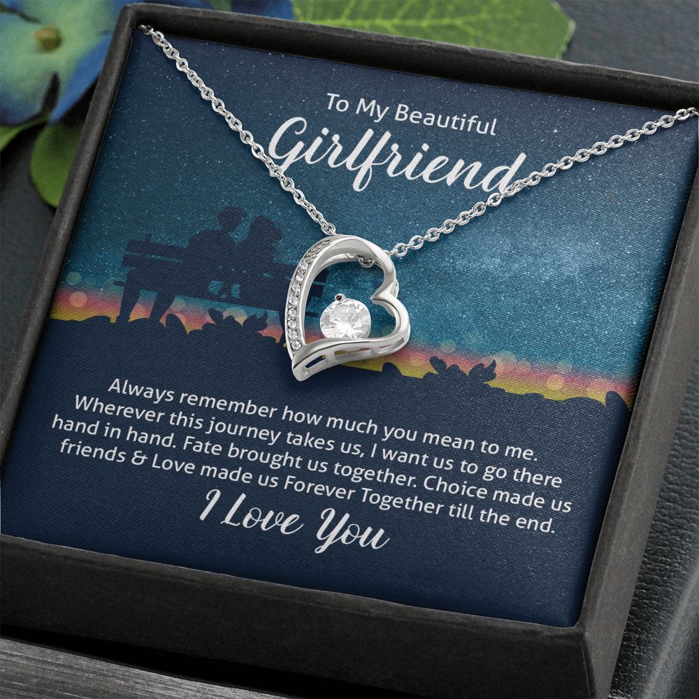 To My Wife Always Remember Forever Necklace w Message Card-Express Your Love Gifts