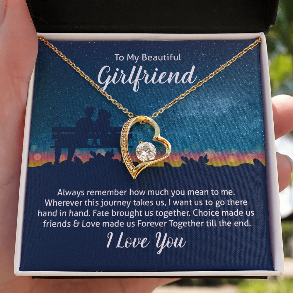 To My Wife Always Remember Forever Necklace w Message Card-Express Your Love Gifts