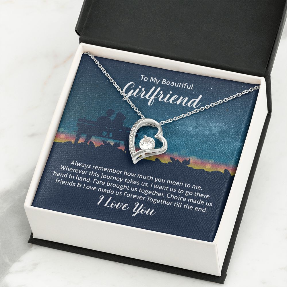 To My Wife Always Remember Forever Necklace w Message Card-Express Your Love Gifts