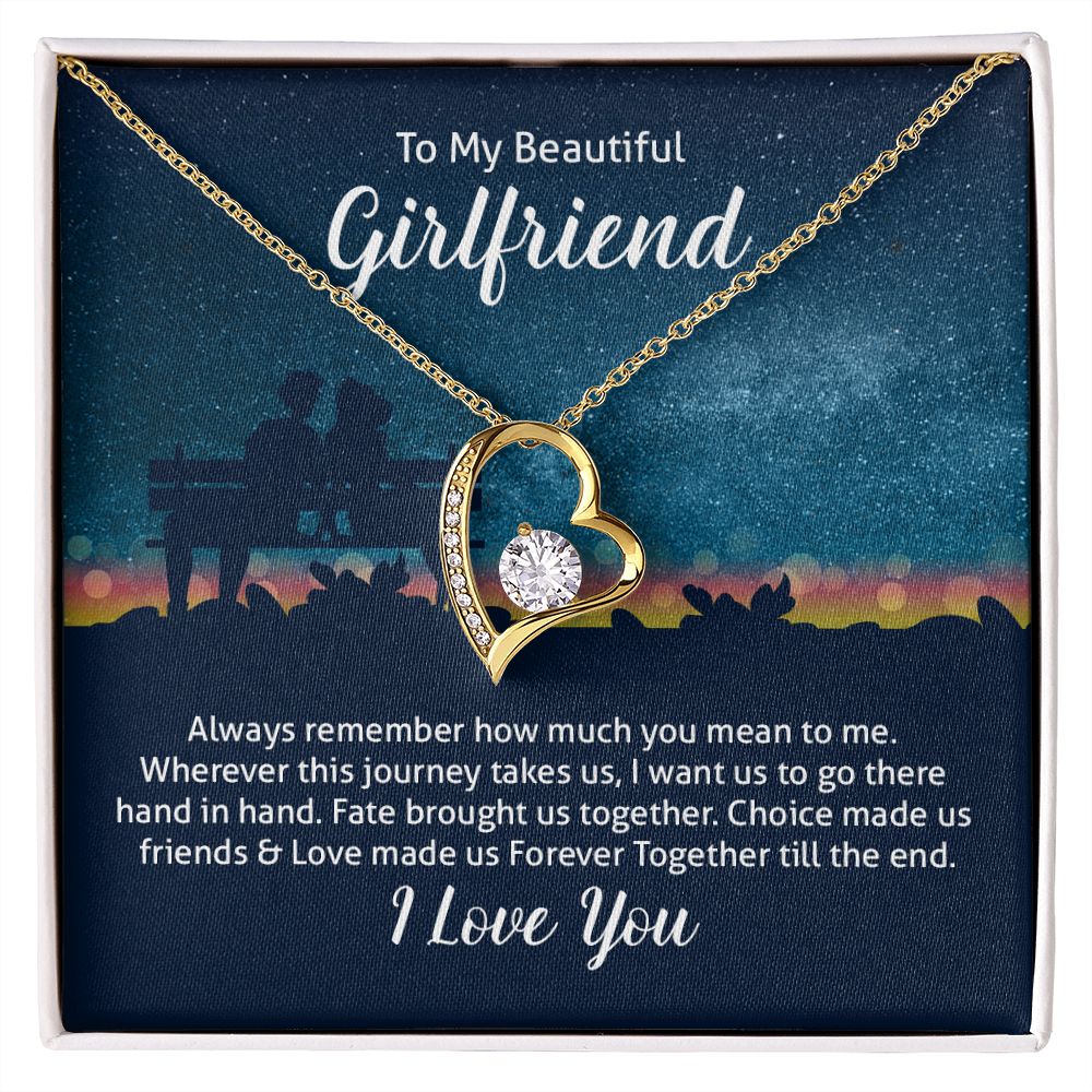 To My Wife Always Remember Forever Necklace w Message Card-Express Your Love Gifts