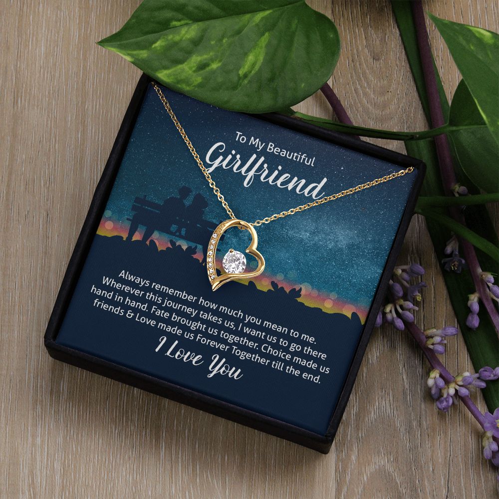 To My Wife Always Remember Forever Necklace w Message Card-Express Your Love Gifts