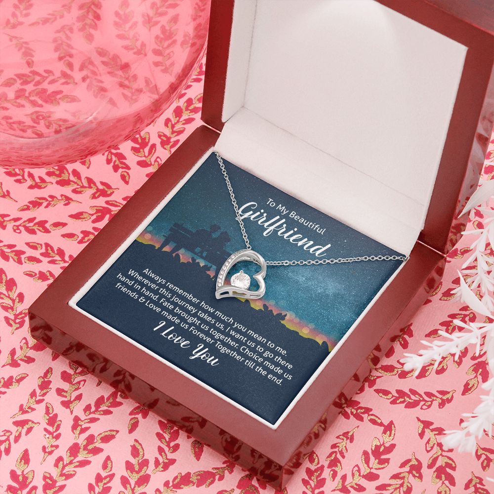 To My Wife Always Remember Forever Necklace w Message Card-Express Your Love Gifts