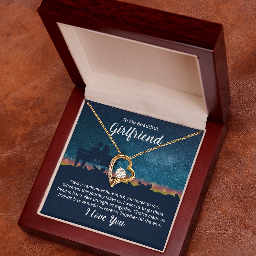 To My Wife Always Remember Forever Necklace w Message Card-Express Your Love Gifts