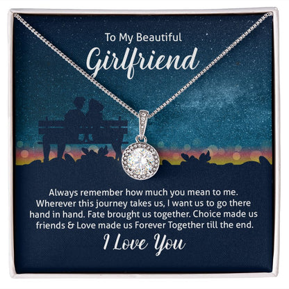 To My Wife Always Remember How Much You Mean to Me Eternal Hope Necklace Message Card-Express Your Love Gifts