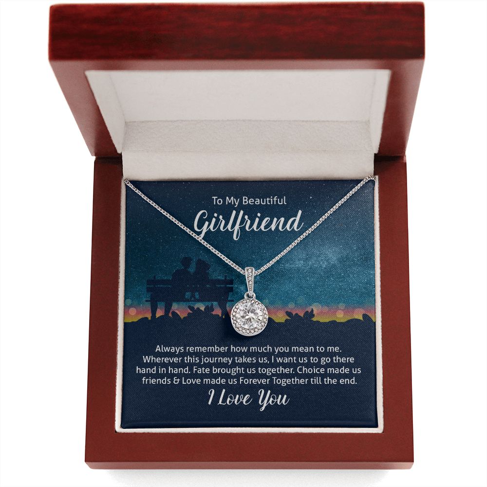 To My Wife Always Remember How Much You Mean to Me Eternal Hope Necklace Message Card-Express Your Love Gifts