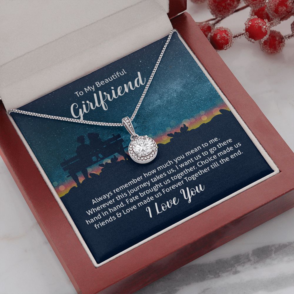 To My Wife Always Remember How Much You Mean to Me Eternal Hope Necklace Message Card-Express Your Love Gifts