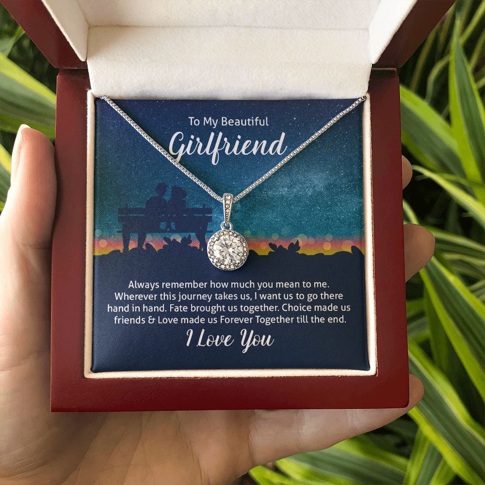 To My Wife Always Remember How Much You Mean to Me Eternal Hope Necklace Message Card-Express Your Love Gifts