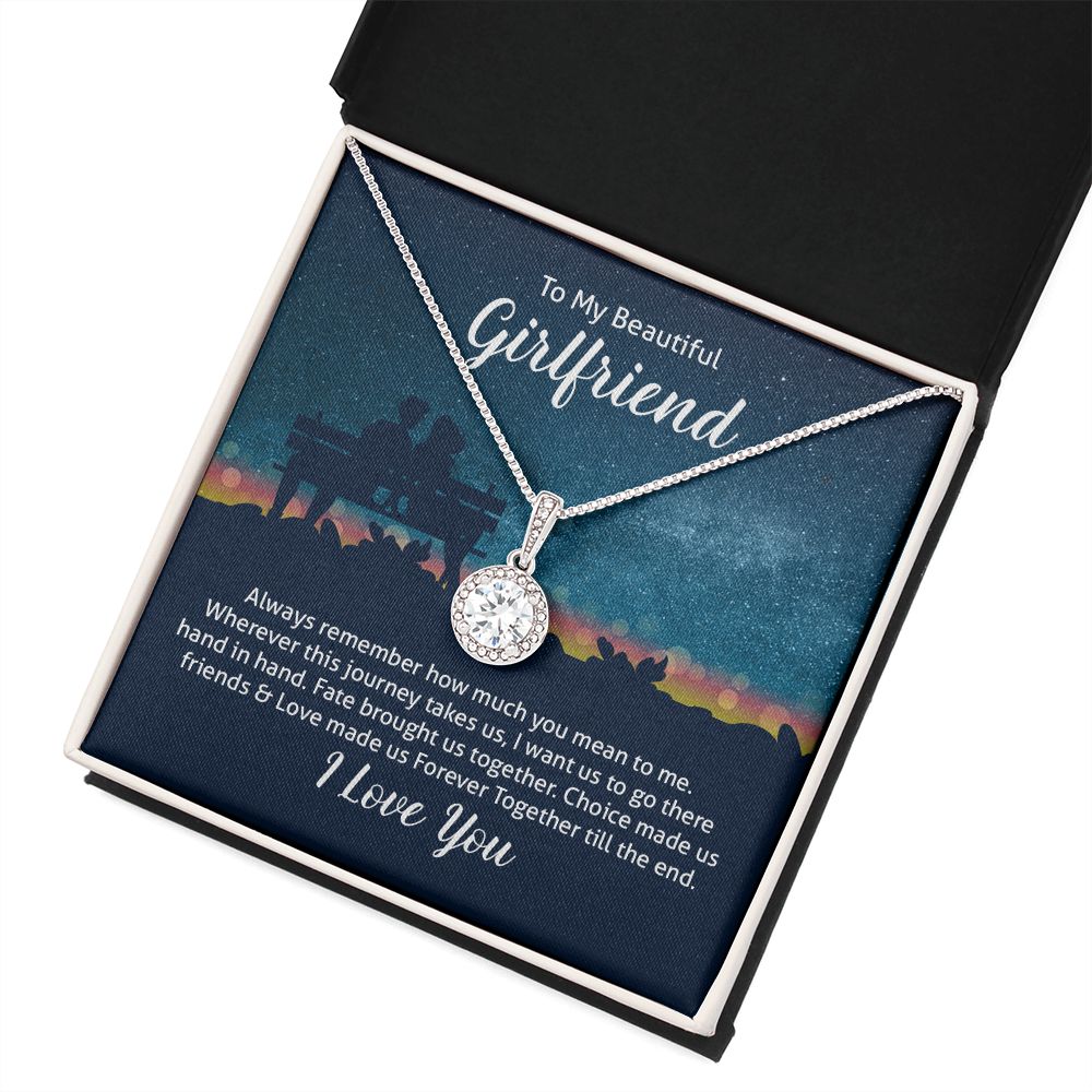 To My Wife Always Remember How Much You Mean to Me Eternal Hope Necklace Message Card-Express Your Love Gifts