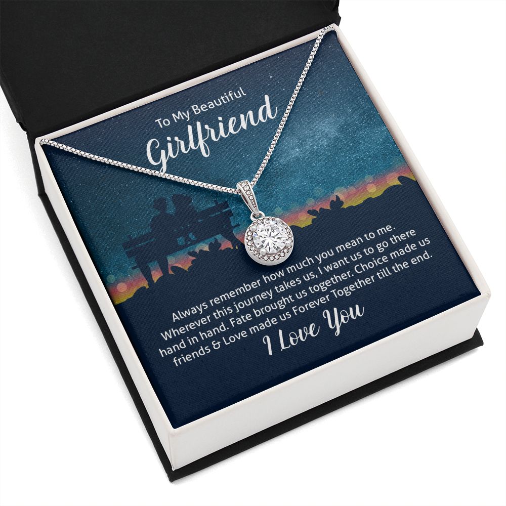 To My Wife Always Remember How Much You Mean to Me Eternal Hope Necklace Message Card-Express Your Love Gifts