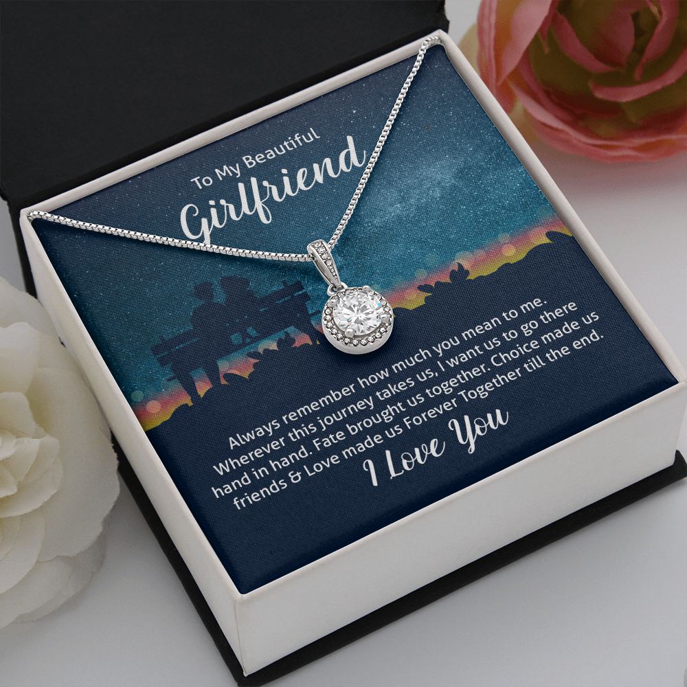 To My Wife Always Remember How Much You Mean to Me Eternal Hope Necklace Message Card-Express Your Love Gifts