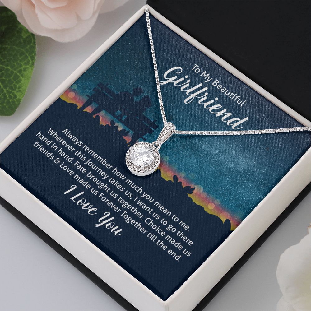 To My Wife Always Remember How Much You Mean to Me Eternal Hope Necklace Message Card-Express Your Love Gifts