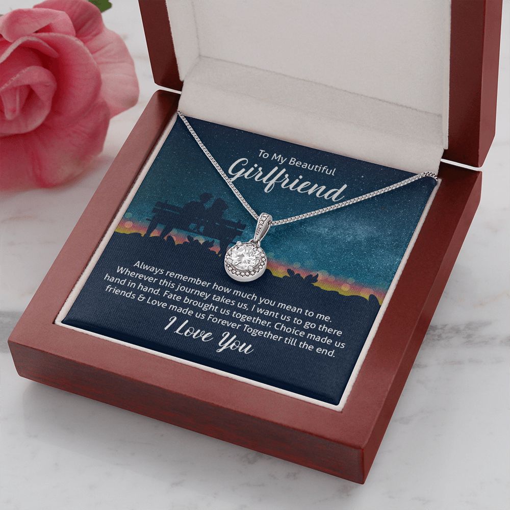 To My Wife Always Remember How Much You Mean to Me Eternal Hope Necklace Message Card-Express Your Love Gifts