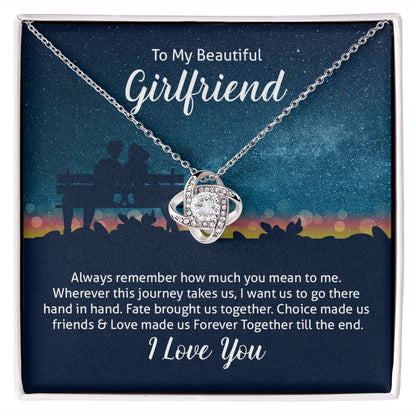 To My Wife Always Remember Infinity Knot Necklace Message Card-Express Your Love Gifts