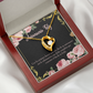 To My Wife Aniversario Feliz Forever Necklace w Message Card-Express Your Love Gifts